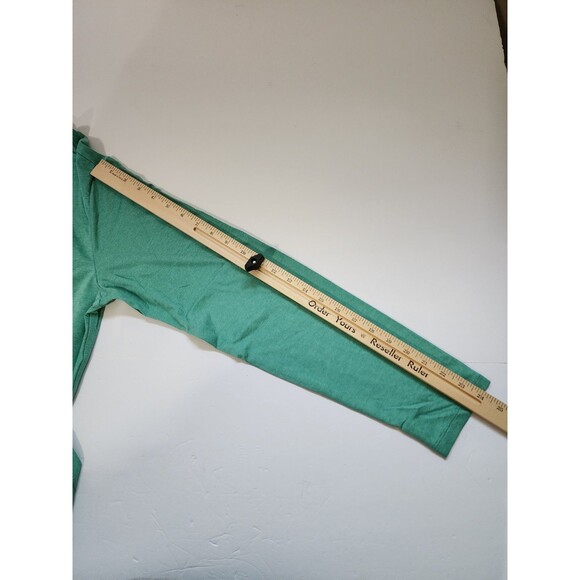 0.1 Algo Shirt Boys XL (16-18) Green Performance Quarter Zip Long Sleeve - Picture 7 of 9